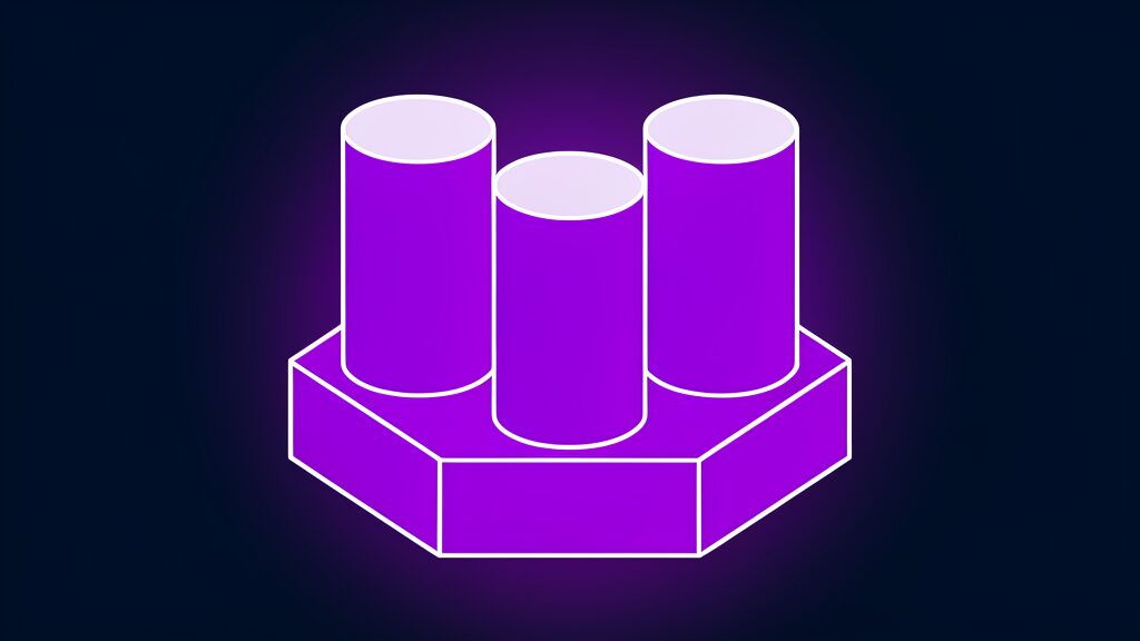 seo agency vs in house vs freelancer a three identical upright cylinders