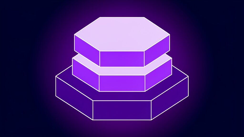 seo agency vs in house vs freelancer c stacked hexagonal layers