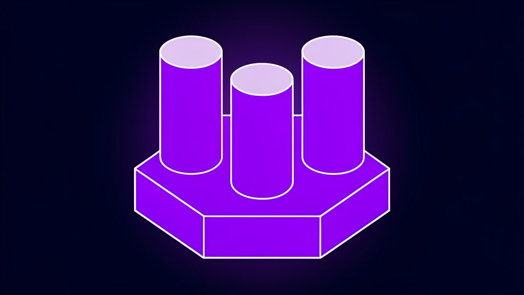 small language models business e row of three cylinders