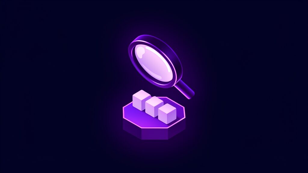 software development company questions to ask a magnifier over three cubes