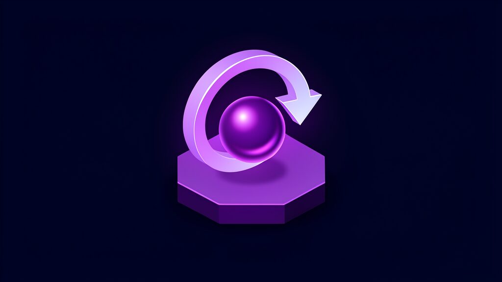 software development company questions to ask f circular arrow around sphere