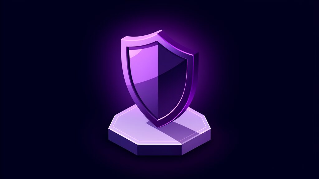 supplier contract security requirements a shield emblem on hexagonal plinth
