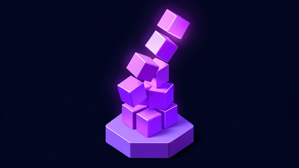 underperforming it provider warning signs a tilting stack of cubes