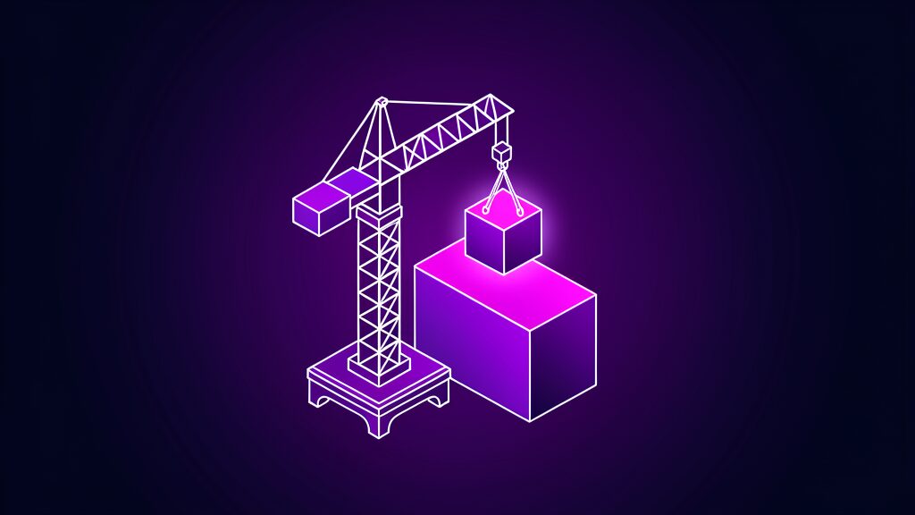 windows server 2016 to 2025 migration c crane lifting glowing cube