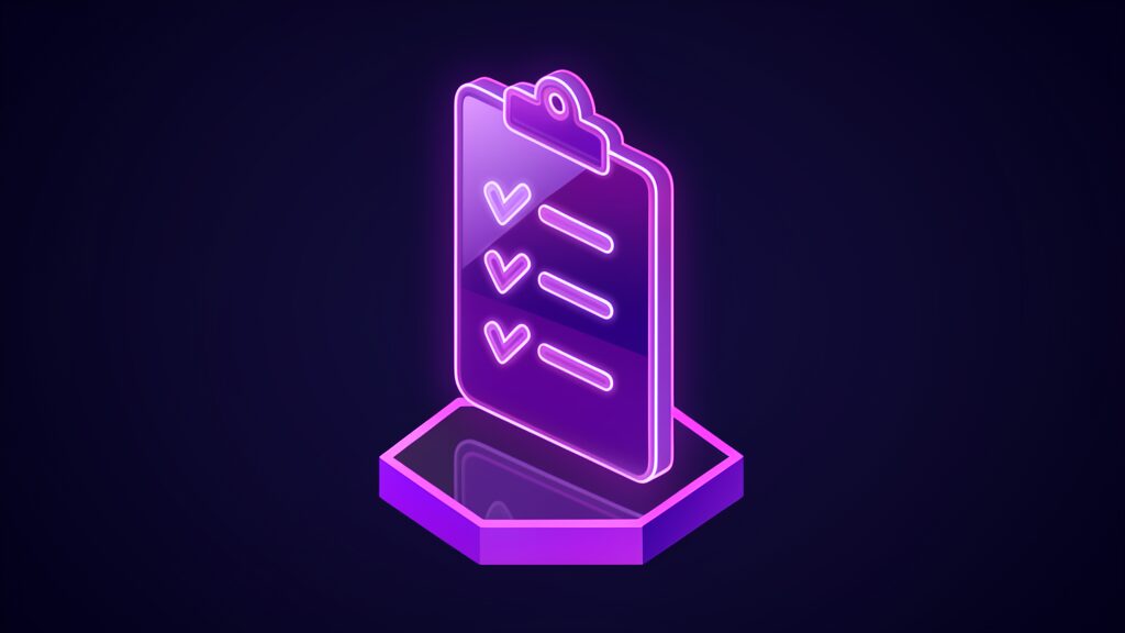 windows server 2016 upgrade assessment checklist a clipboard with glowing ticks