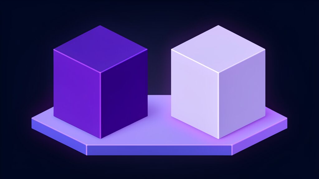 codex managed agents build deploy c two thick cubes standing side by side
