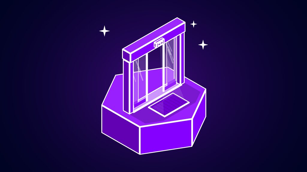 agent blocking websites let ai agents in f automatic sliding glass doors parted under a sensor