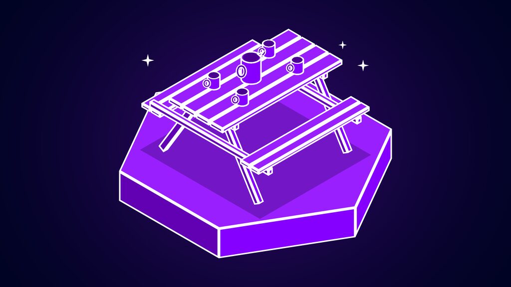 ai agent you can text 18 assistants imessage sms f picnic table with two benches and four mugs