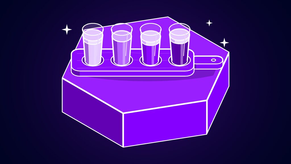 ai food delivery bites doordash chatgpt orders f tasting flight paddle with four glasses