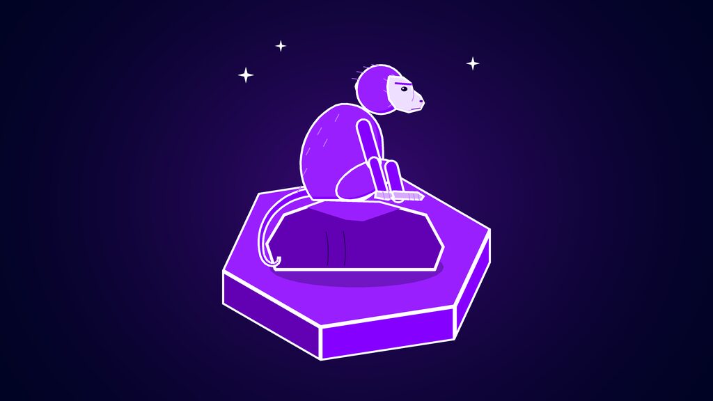 ai vision visual illusion motion aftereffect d macaque monkey sitting on a rock