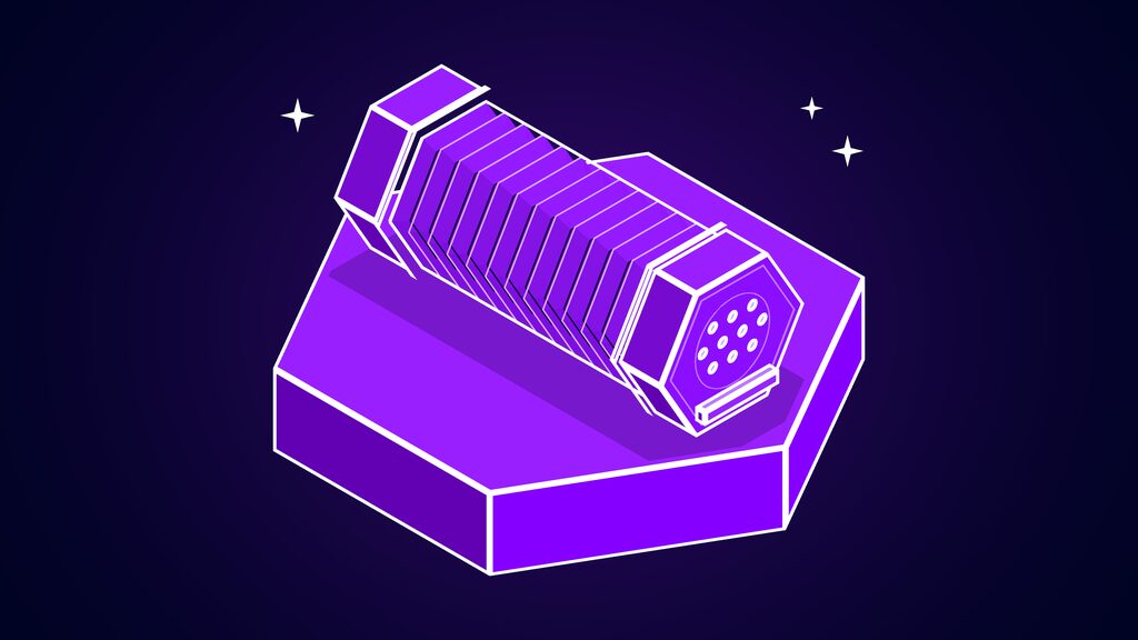 aleph alpha kolibri 78b moe 1m context a concertina stretched open between two hexagonal ends