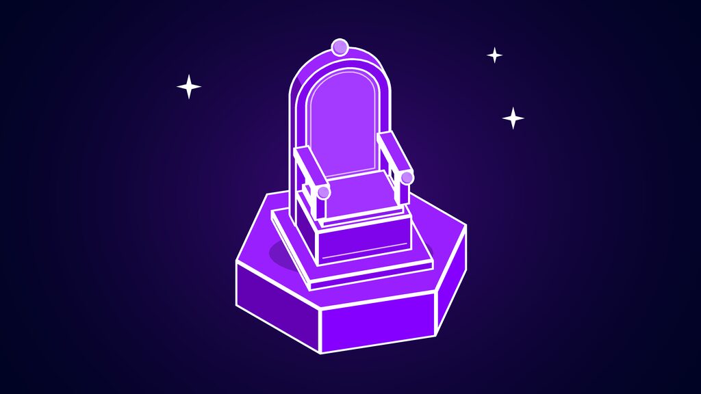 alexa leadership amazon high end tablet release a empty throne with a tall arched back