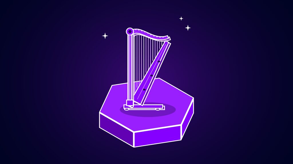 anthropic voice data claude ai model training b concert harp with a curved neck and strings
