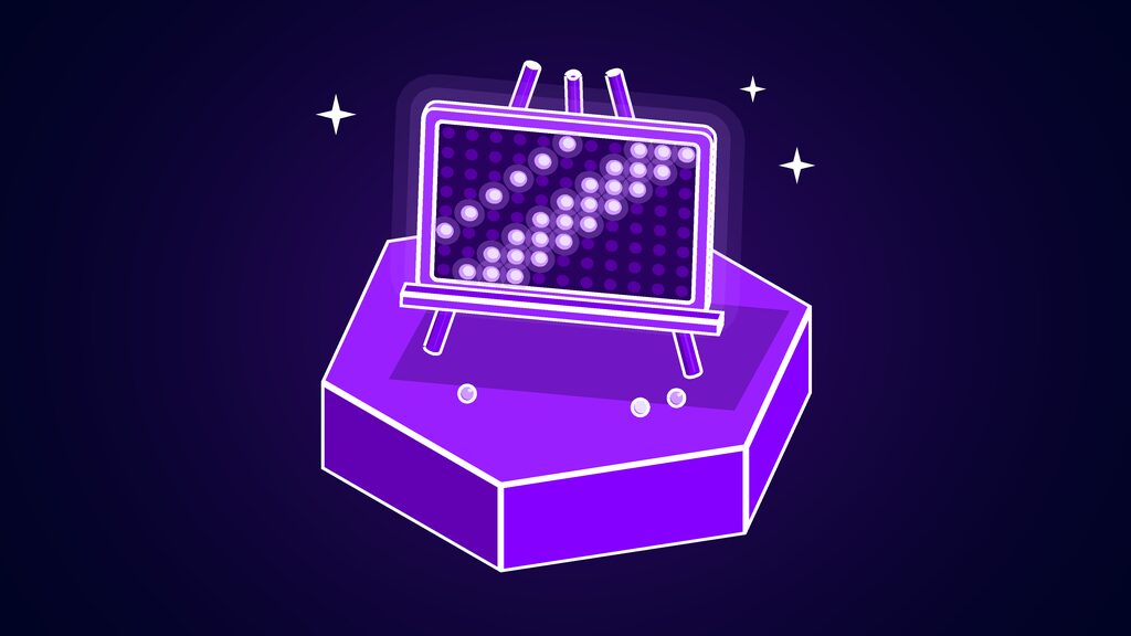 byte-level model - byte level model spelling backward ai sees every letter a glowing peg light board on a stand