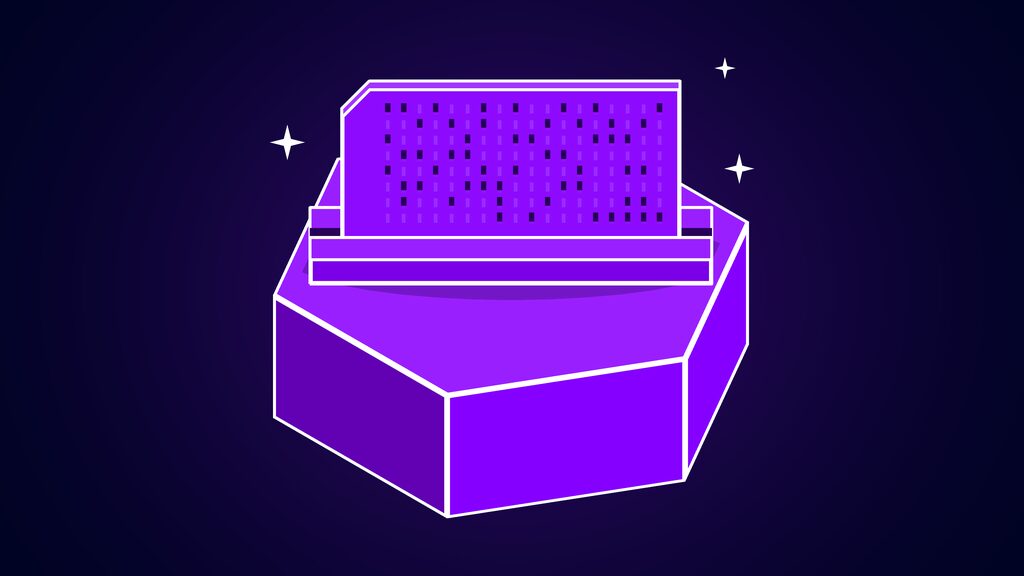 cognitive science ai brain not database b punch card standing upright with rows of holes