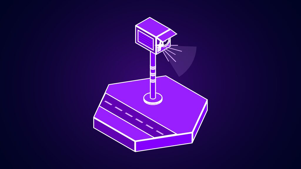 decisions api openai jev clone agent monitoring c speed camera on a pole firing its flash