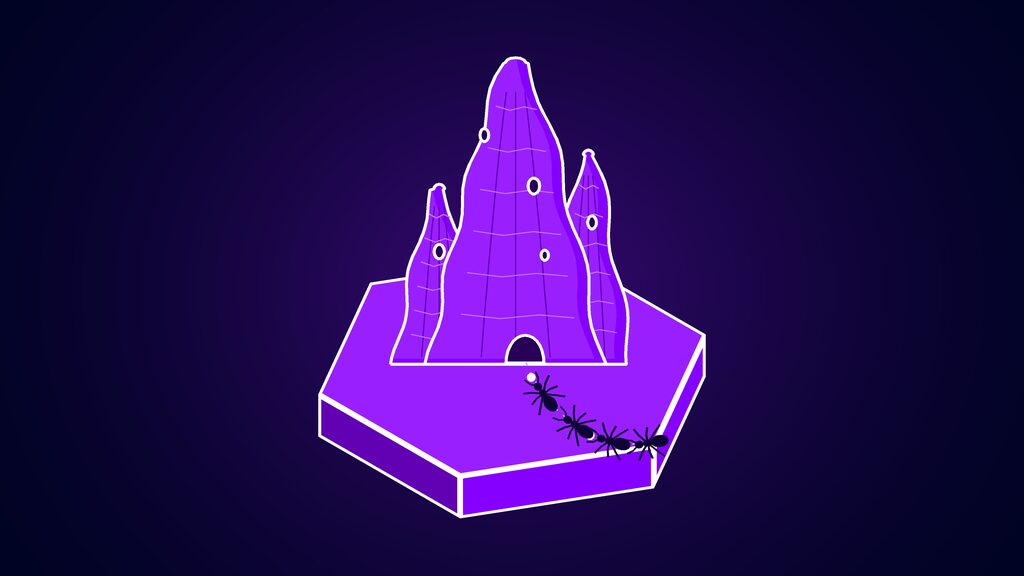 destro ai robots humans warehouse orchestration seed e termite mound with chimneys