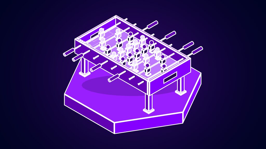 dots vs muse openai paid agent meta free a foosball table with two rival teams