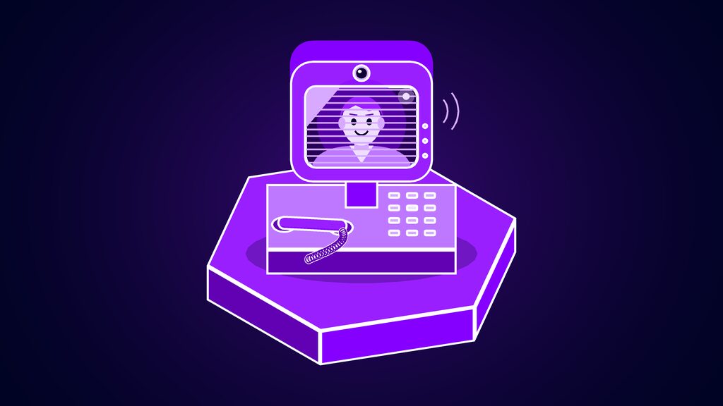 griffin lite tavus real time video ai preview a retro videophone with a face on its screen