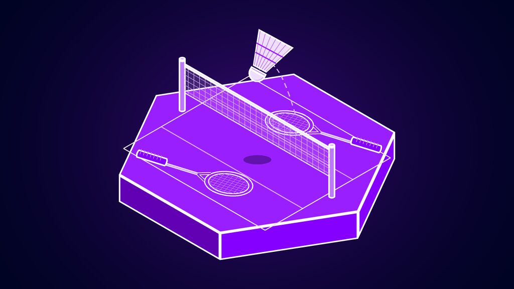 griffin lite tavus real time video ai preview d badminton rackets and a shuttlecock over a net