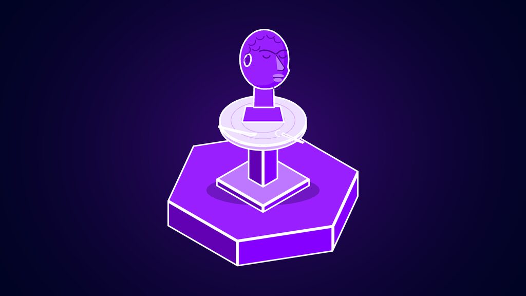 griffin lite tavus real time video ai preview f clay head on a sculptors modelling stand