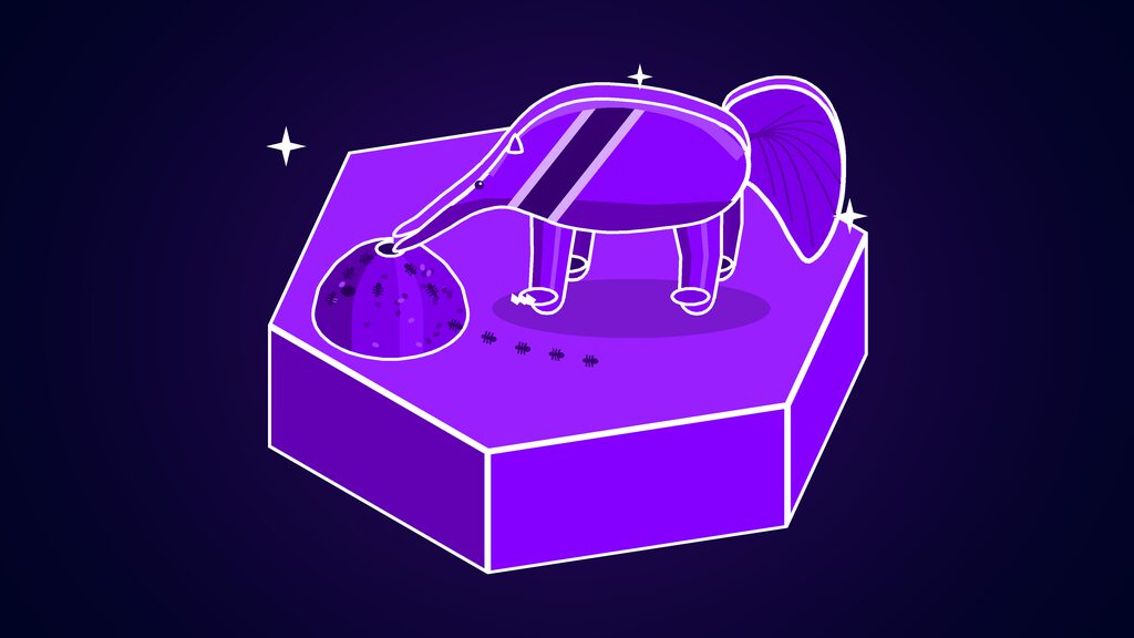grok bot x integration search read monitor c anteater with its snout in an anthill