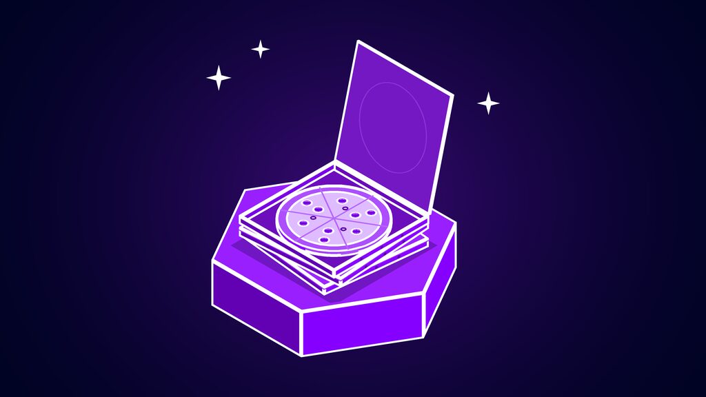 hark pro ai agent web ios android launch d stack of pizza boxes with the top lid open