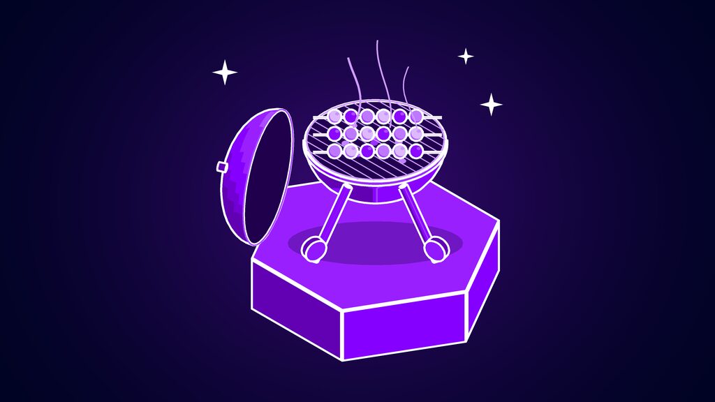 instinct group chat ai agent friends without account a kettle barbecue with skewers on the grill