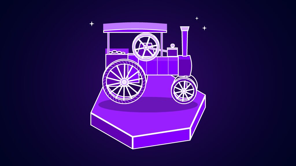 meta agent engine forge model api d steam traction engine with a flywheel and big rear wheels