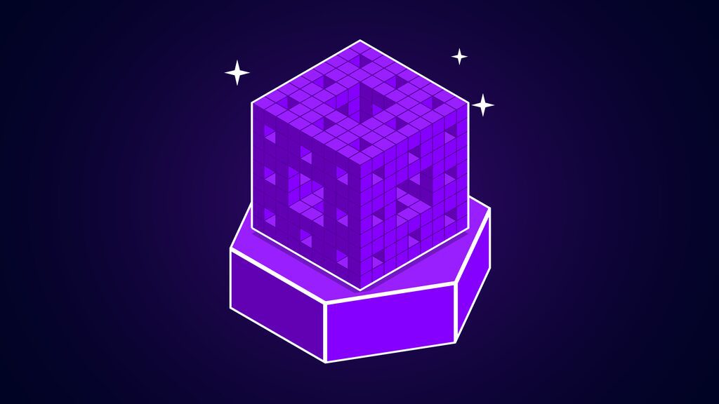 openai math results hundreds more major problems b menger sponge fractal cube pierced with square holes