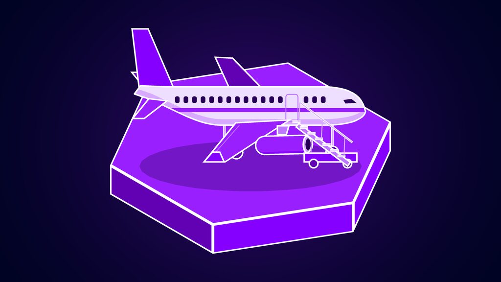 primary bot grok 4 7 base model proactive grok bot d airliner parked with boarding stairs at its door