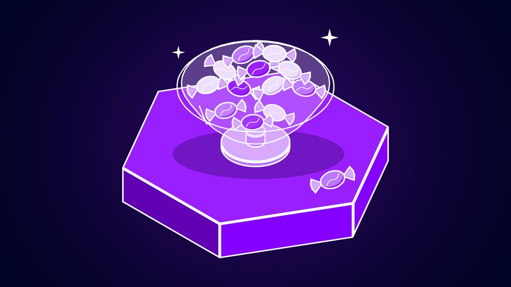 primary bot grok 4 7 base model proactive grok bot e twist wrapped mints piled in a glass bowl
