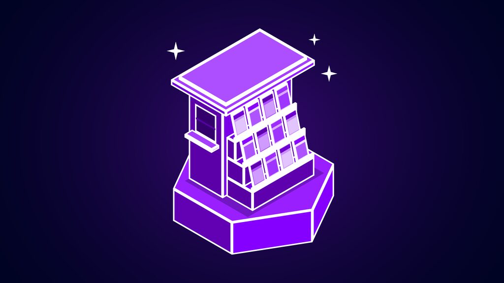 prosumer ai olivia moore a16z state of consumer ai a newsstand kiosk with tiered magazine racks