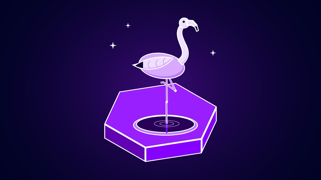 qssr sony ai upscaling base ps5 d flamingo standing steady on one leg in still water