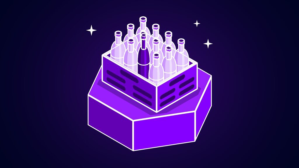 recycling robot danu robotics hero pincer claw e milk crate of bottles with one odd one out