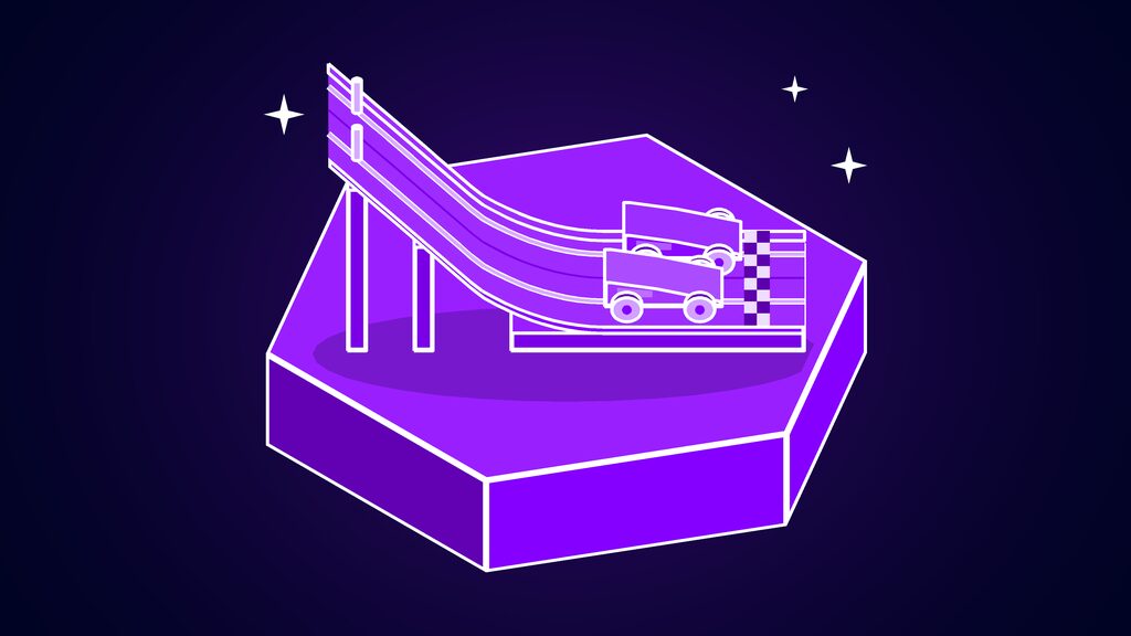 reflection beam open weight model chinese rivals c pinewood derby ramp with two cars neck and neck