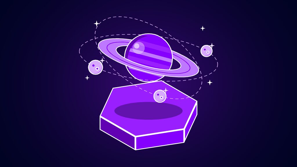 satlyt raises 8m to run ai on satellites a ringed planet with small moons on their orbits