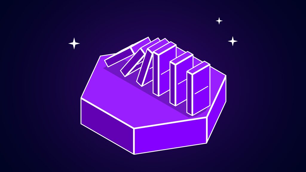 ship contextqa regression testing pull requests b row of dominoes toppling in a chain