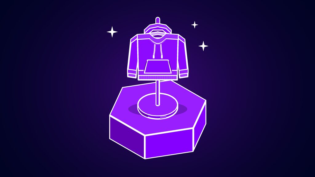 tiktok shopping assistant buy direct one click checkout c hoodie on a hanger on a garment stand