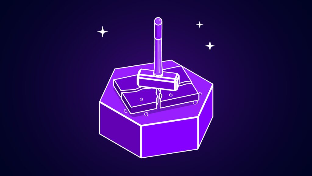 usa today lawsuit openai copyright 250 million f sledgehammer standing on a smashed stone slab