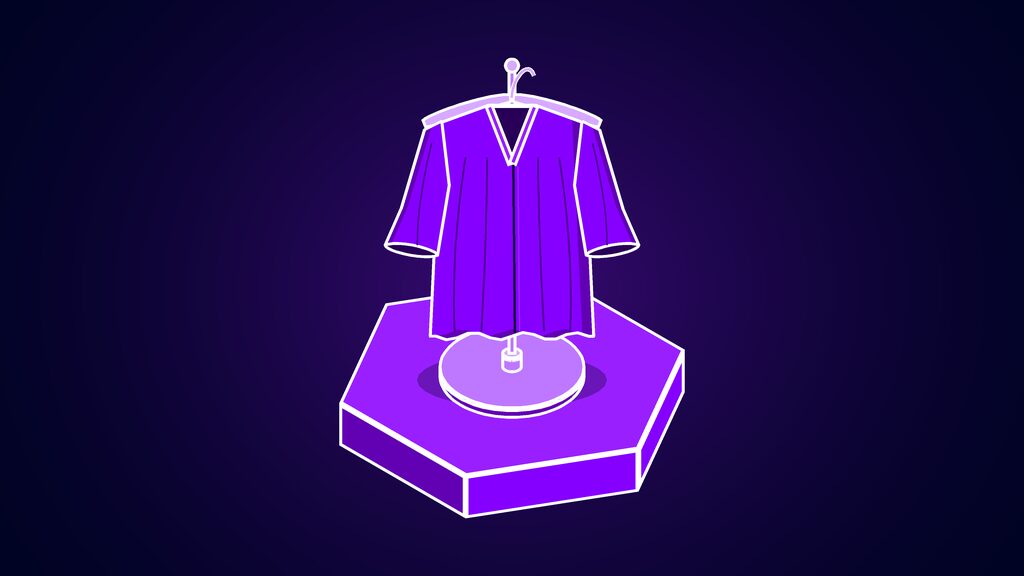 voice rights japan court tsuda tiktok ruling e judges robe on a valet stand