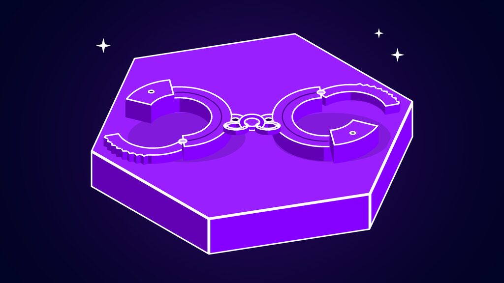 voluntary ai safeguards trump public fears d open handcuffs lying on the plinth