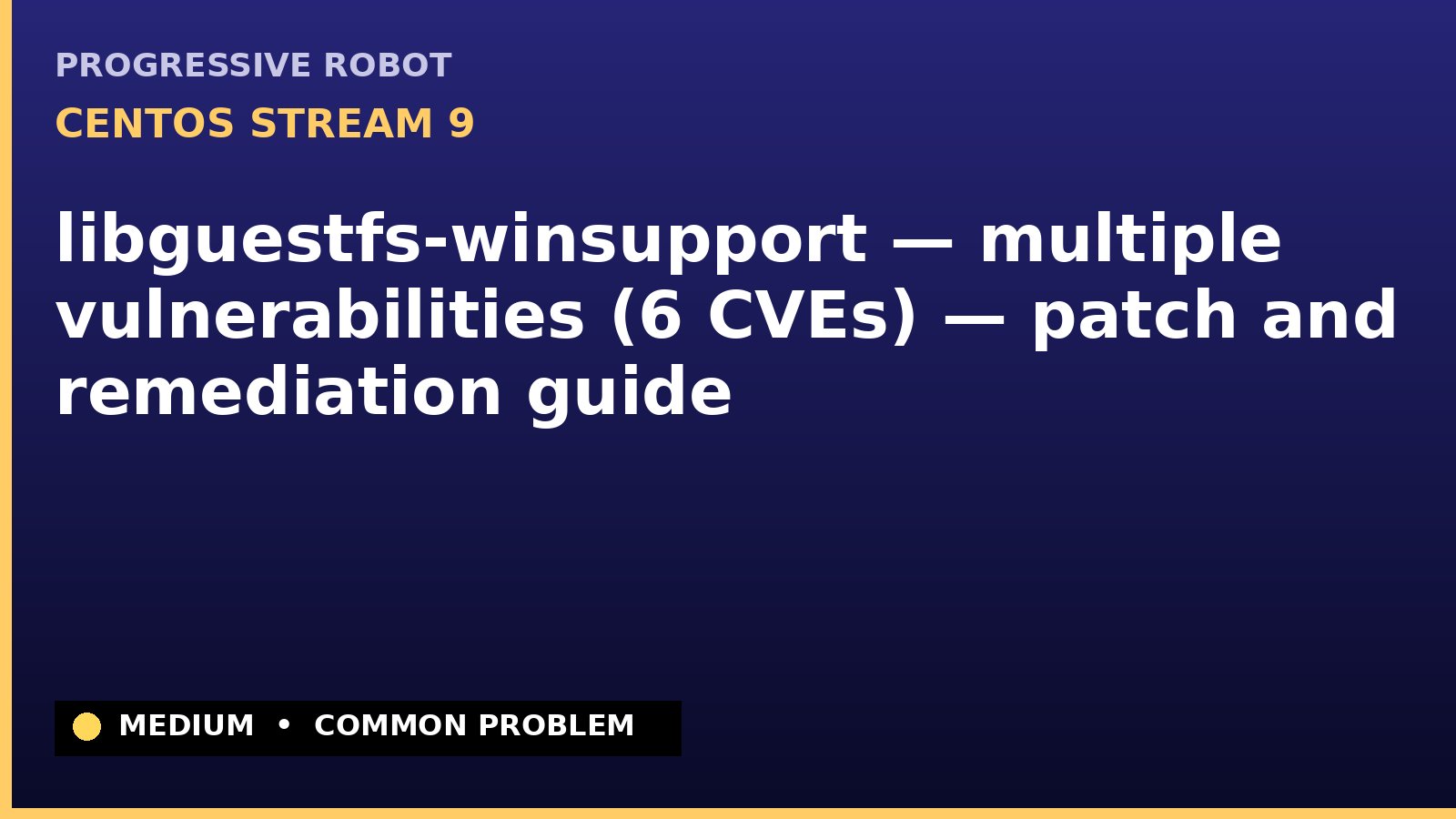 CentOS Stream 9 — libguestfs-winsupport — multiple vulnerabilities (6 CVEs) — patch and remediation guide