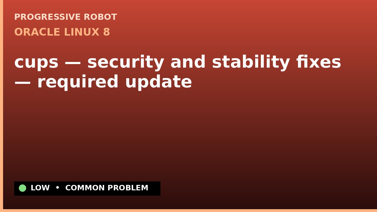 Oracle Linux 8 — cups — security and stability fixes — required update (ELSA-2020-1765)