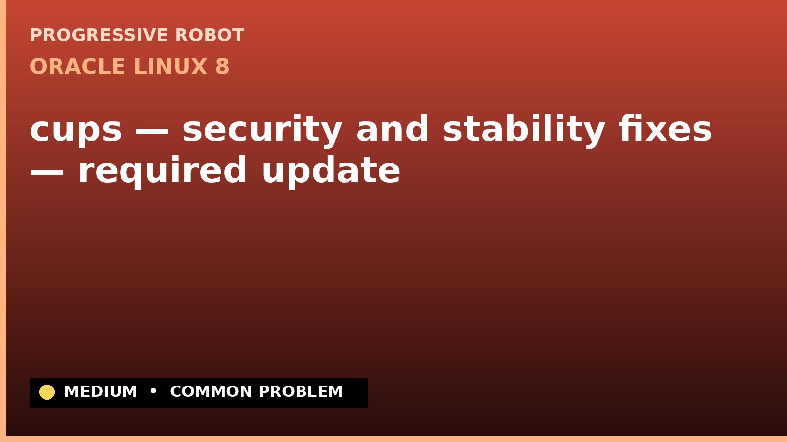 Oracle Linux 8 — cups — security and stability fixes — required update (ELSA-2023-7165)