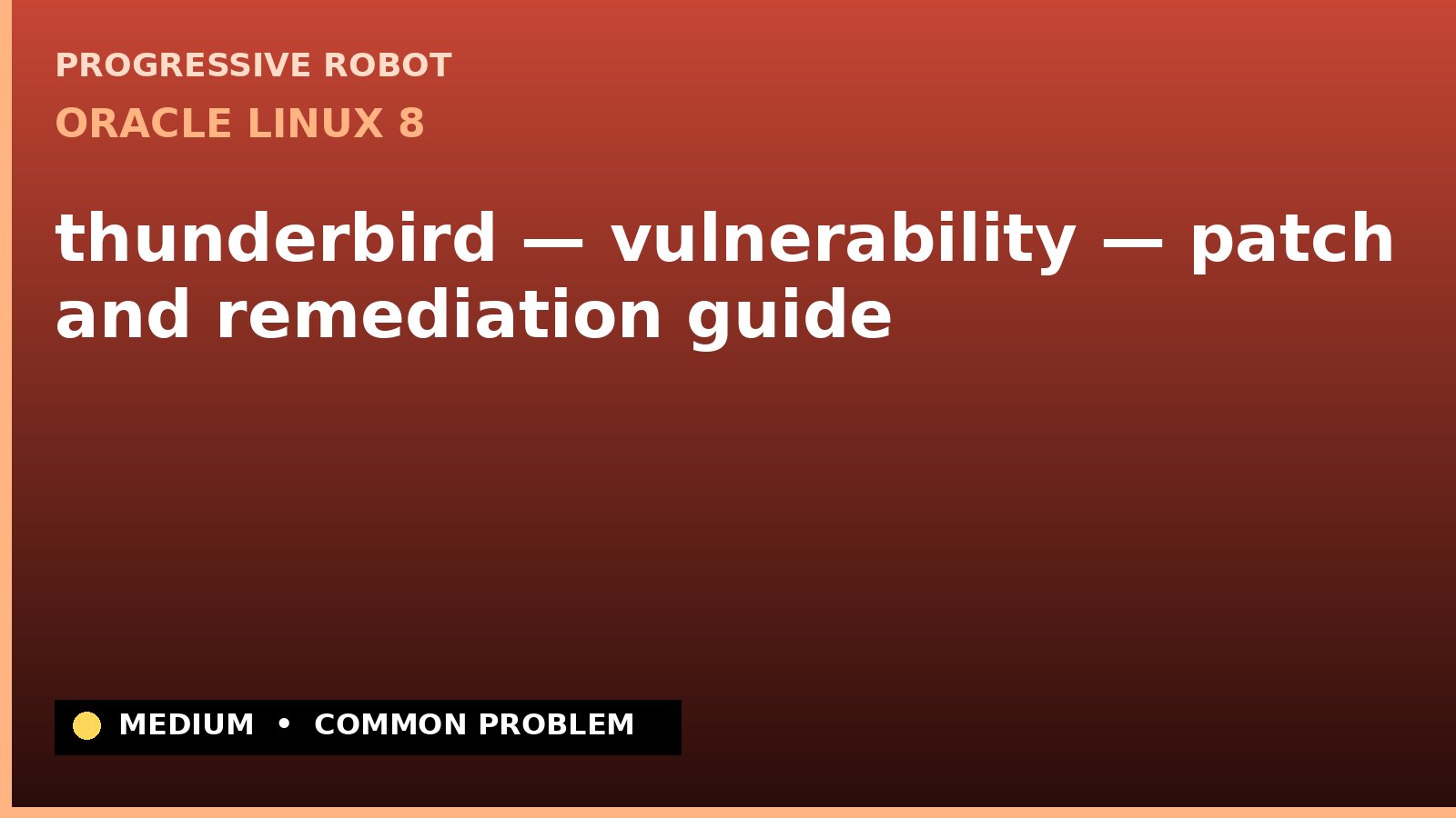 Oracle Linux 8 — thunderbird — vulnerability — patch and remediation guide (ELSA-2024-8790)