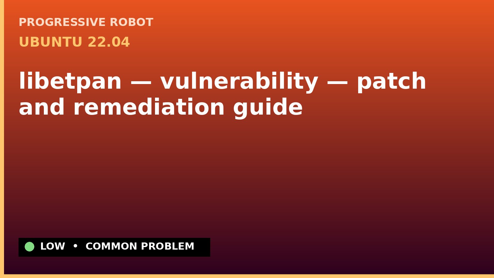 Ubuntu 22.04 — libetpan — vulnerability — patch and remediation guide — diagnosis and fix on Ubuntu 22.04